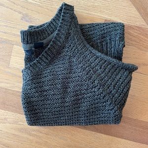 Cold Shoulder Sweater, Army Green
